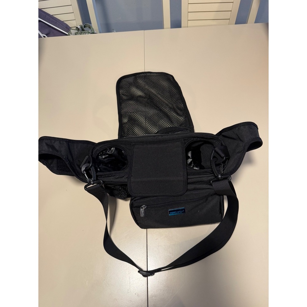 TOPDesign Universal Stroller Organizer Bag with Insulated Cup Holders Black - Picture 3 of 6
